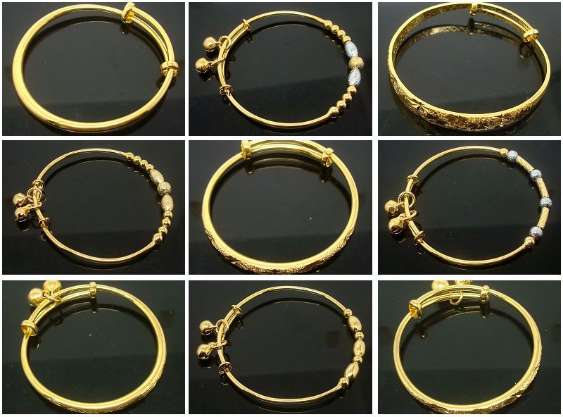 adjustable gold baby bracelet