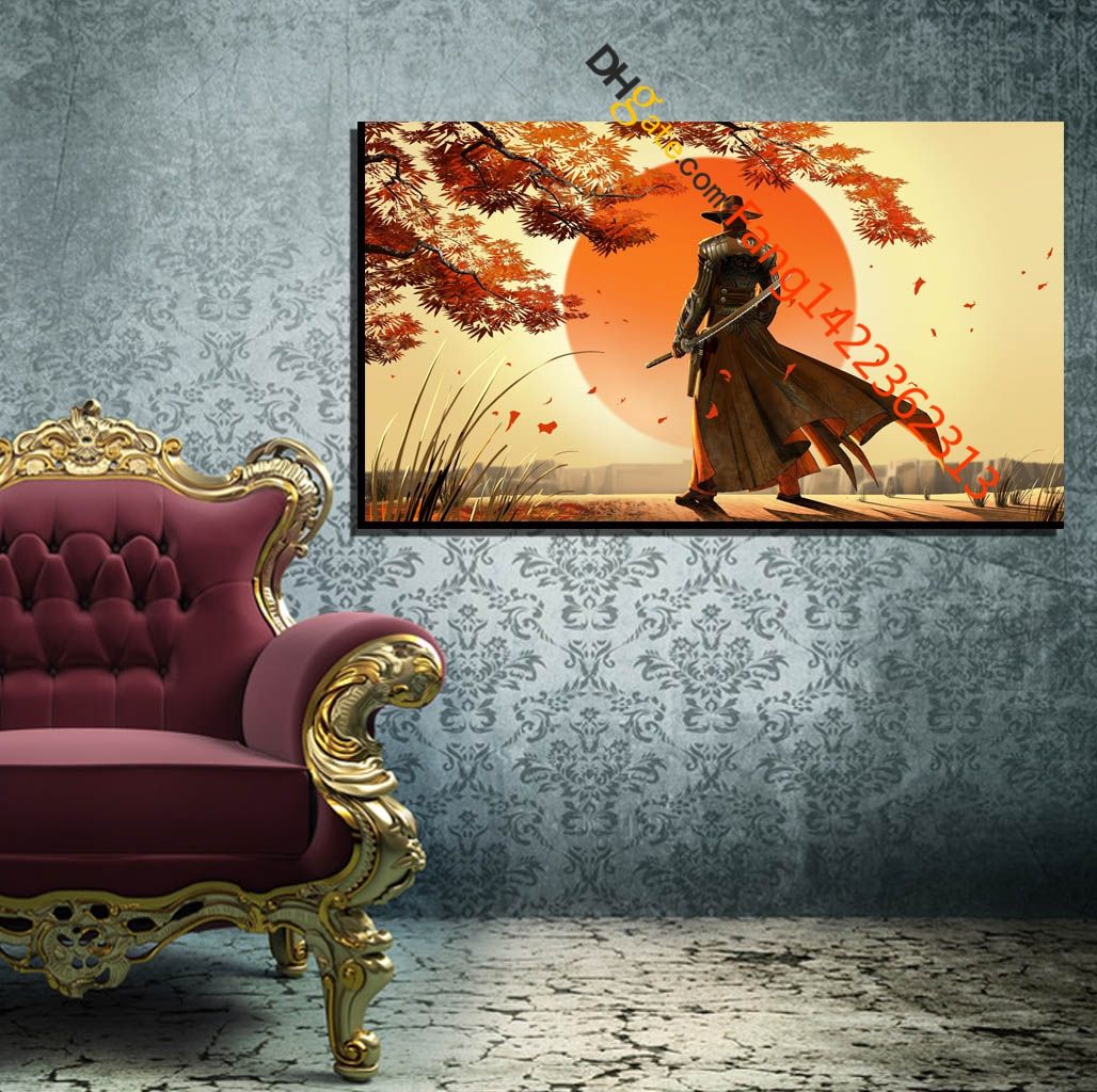 2019 artwork cowboys fantasy art japan samurai premium art print hd canvas prints wall art for home decorunframed from fang1422362313 10 75 dhgate com