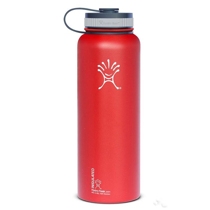 40oz Black/Red Hydro Flask Cups Insulated Stainless Steel Hydro Flask