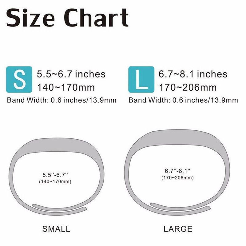 Fitbit Wrist Size Chart