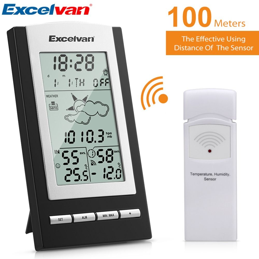 Excelvan Weather Station with Sensor Monitors Temperature Dew Point