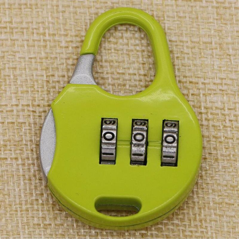 Hot 3 dígitos Dial número de código de combinación de candado de bloqueo para el equipaje bolsa de cremallera mochila bolso maleta cajón ZA1350