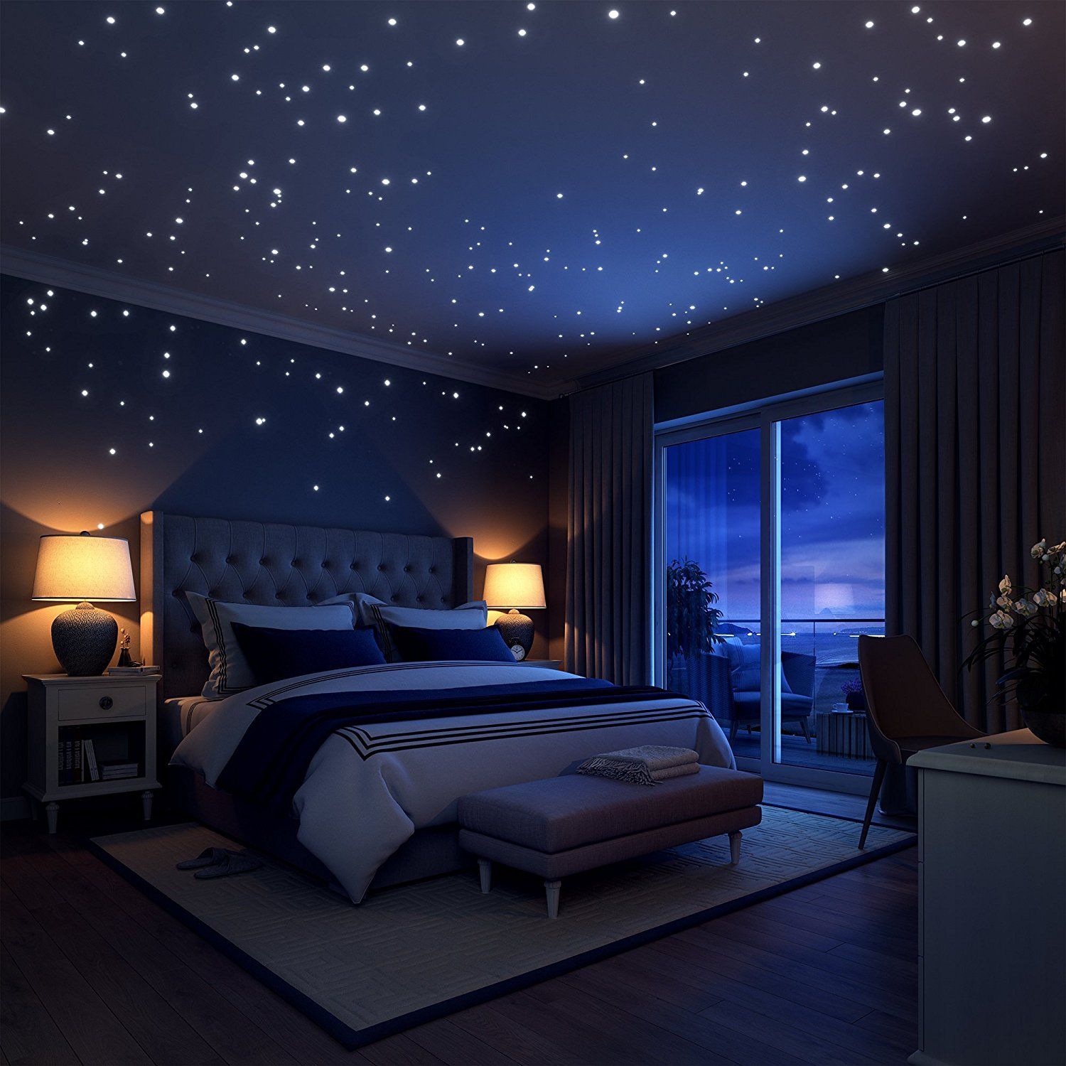 Glow In The Dark Stars Wall Stickers 252 Adhesive Dotoon For Glow In The Dark Stars Wall Stickers 252 Adhesive Dotoon For Starry Sky Perfect Kids Bedding Room Or Birthday Gift Train Tree