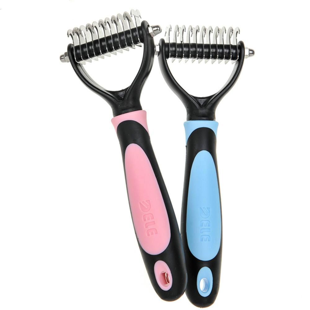 2020 Professional Rake Brush Pet Grooming Undercoat Rake Comb Dematting