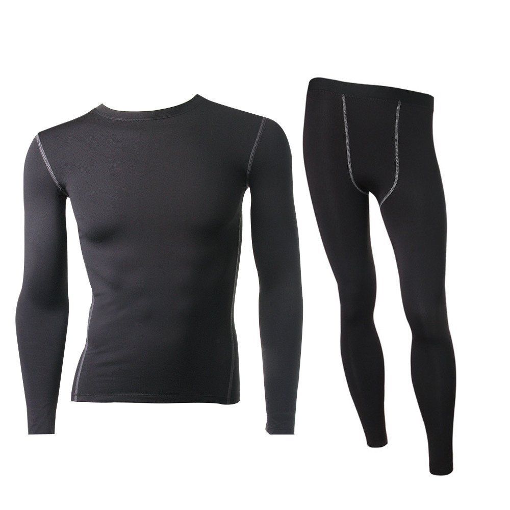2021 Men'S Thermal Fleece Underwear Set Outdoors Sport Compression