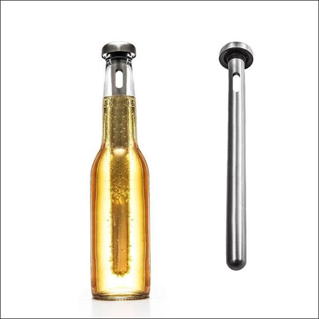 Bière Refroidisseur bâton avec verseur Refroidisseur De Bière Boisson refroidissement Rod en acier inoxydable