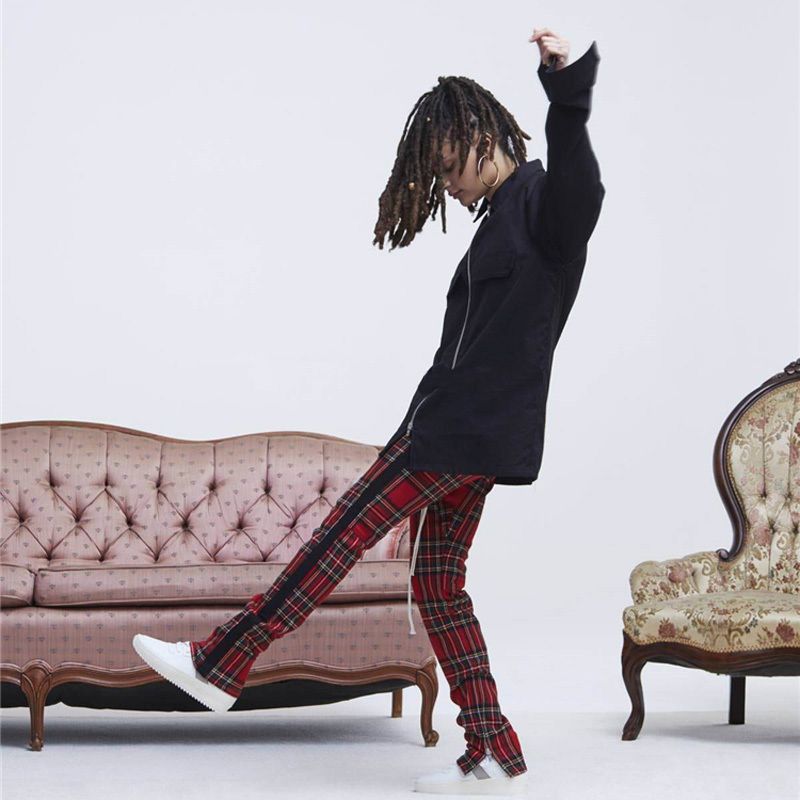 mens plaid sweatpants