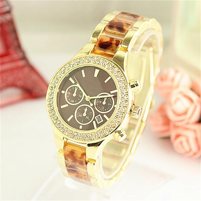 Women'S Fashion Luxury Gold Wristwatch Ladies Watch Casual Relojes ...