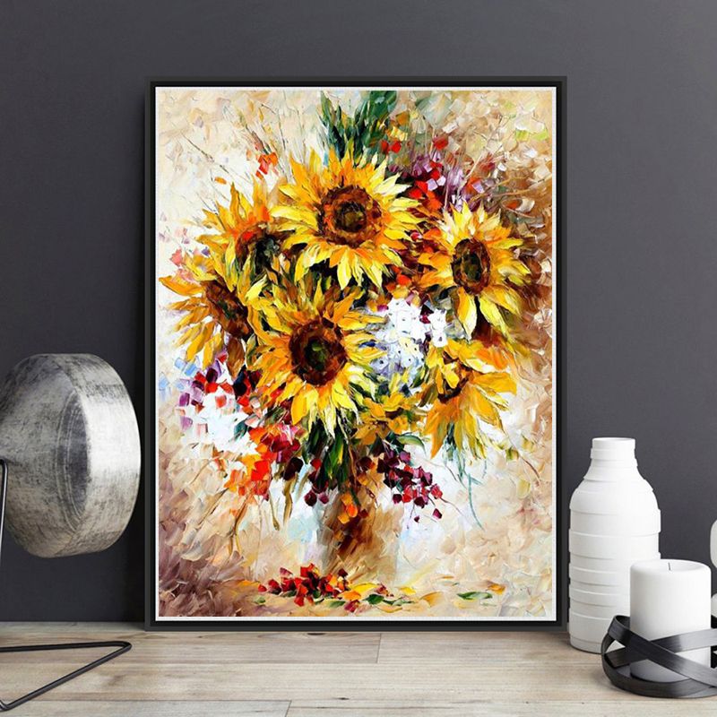 2019 abstract sunflower diy
