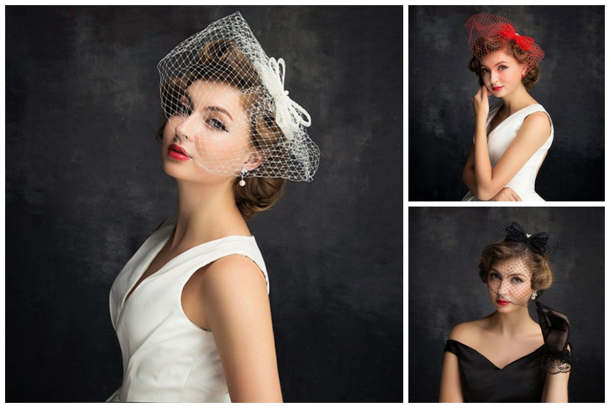 Birdcage Veil Accessories Red Sexy Tulle Wedding Veils Short Bridal Hats Party Dress Beads Bow Elegant Blusher Prom Gowns Tiara Birdcage Veil Accessories Red Sexy Tulle Wedding Veils Short Bridal Hats Party Dress Beads Bow Elegant Blusher Prom Gowns Tiara