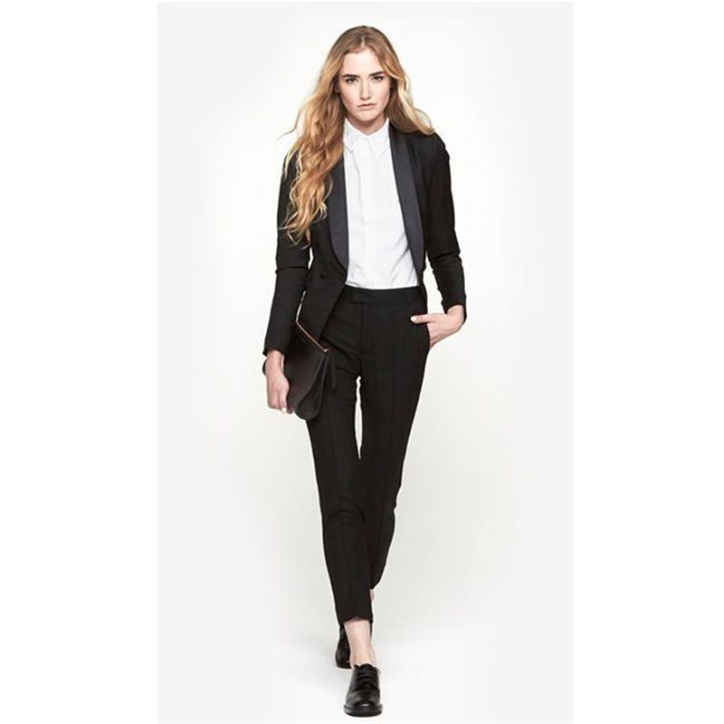 black and white pant suit for wedding