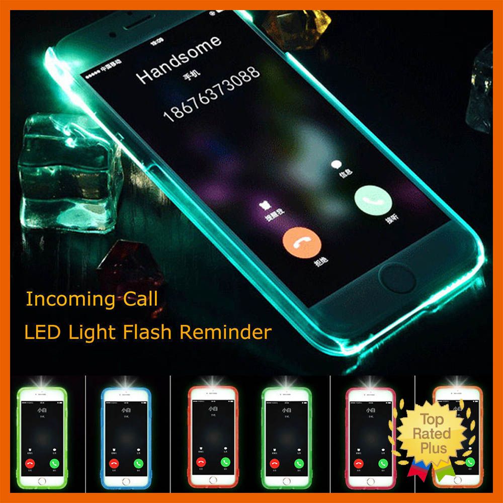 LED Flash Light UP Remind Call Cover Case Skin for Samsung