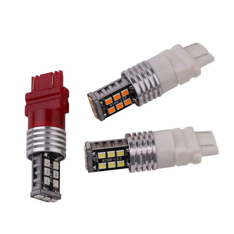 W21//5W 7443 3157 WHITE 15 LED STOP CAR BULBS JEEP