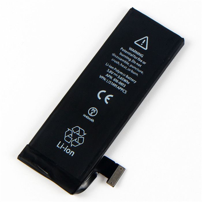 2018 100 original brand khp phone battery for iphone 5 5g real iphone 5 battery size
