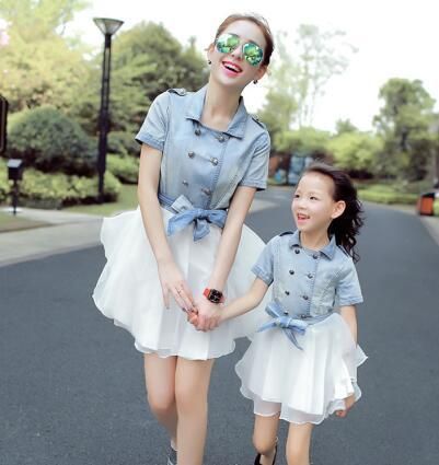 Denim dress for family pictures Denim dress for family pictures