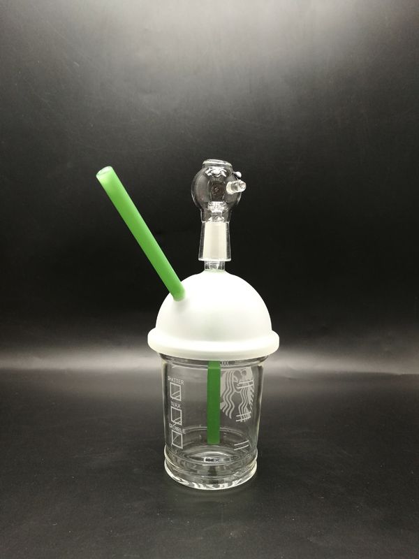 2020 2016 New Design Starbucks Cup Waterpipe With Fixed Straw Mini