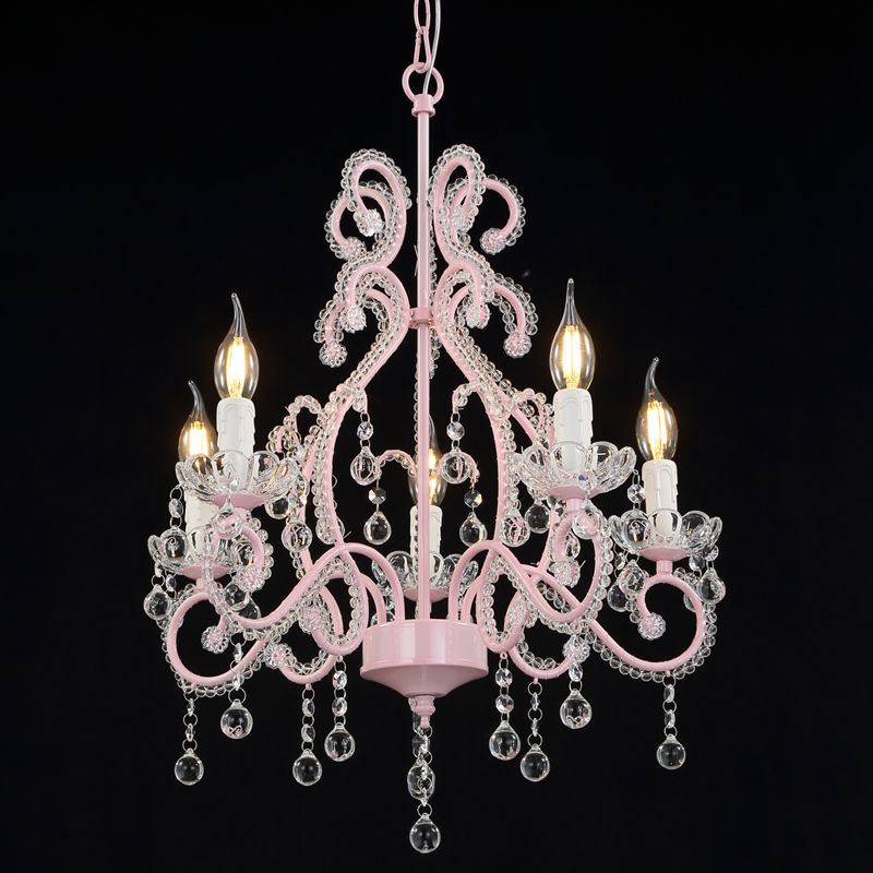 European Children S Crystal Chandelier French Garden Restaurant European Children S Crystal Chandelier French Garden Restaurant Light Pink Wedding Room Pendant Lamp Princess Girls Bedroom Ceiling Lights