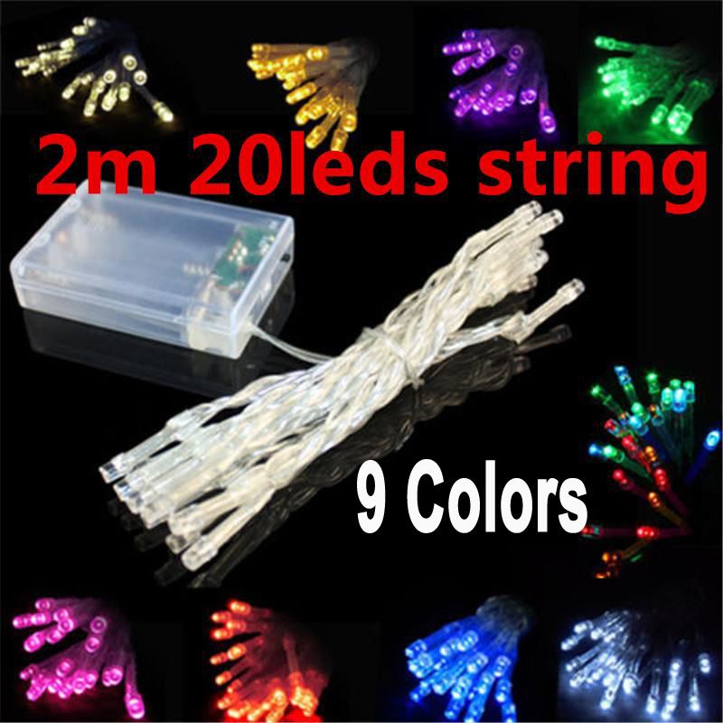 outdoor indoor festival string lights 2m 20 led colorful led string