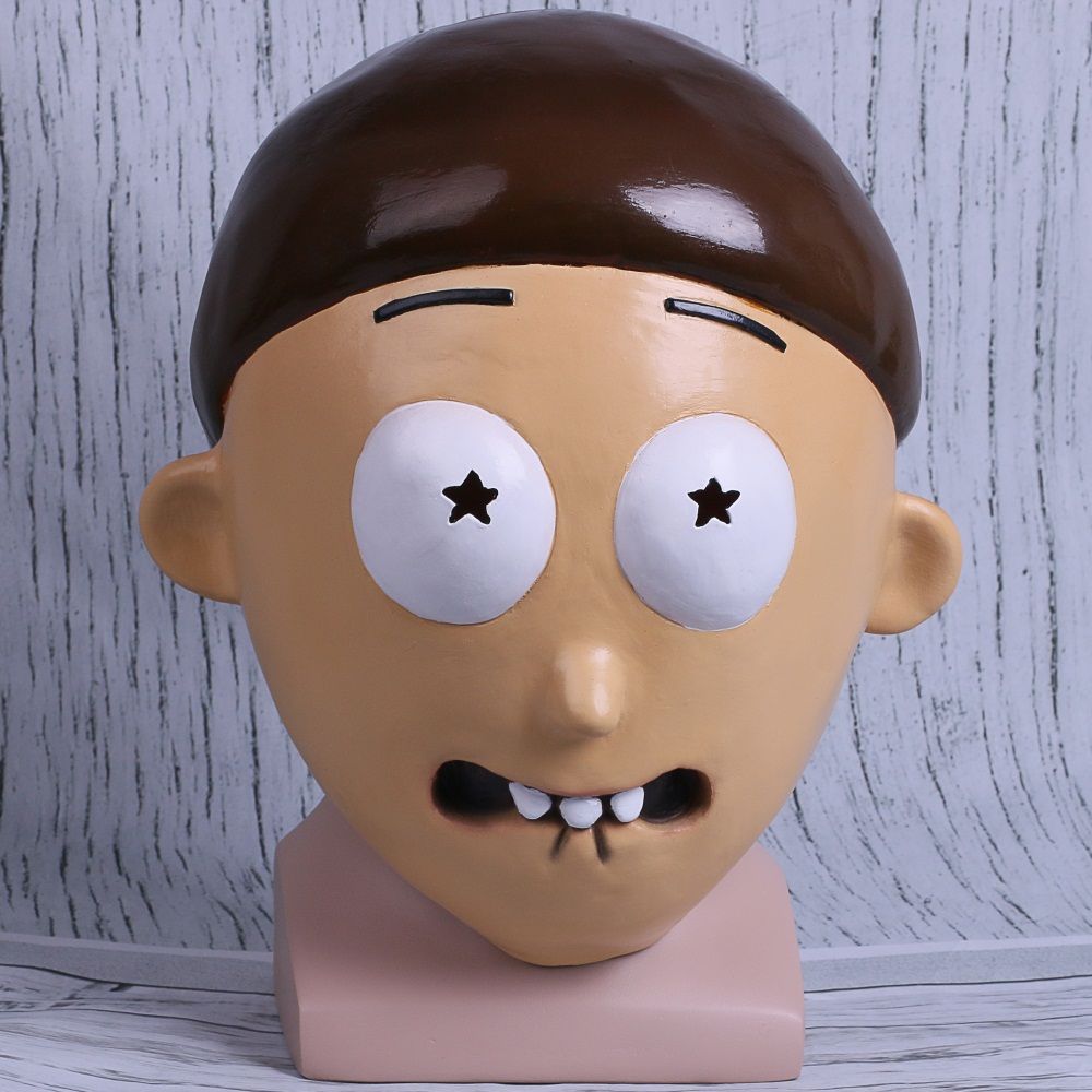 2021 Rick And Morty Mask Cosplay Morty Adult Latex Masks Full Head