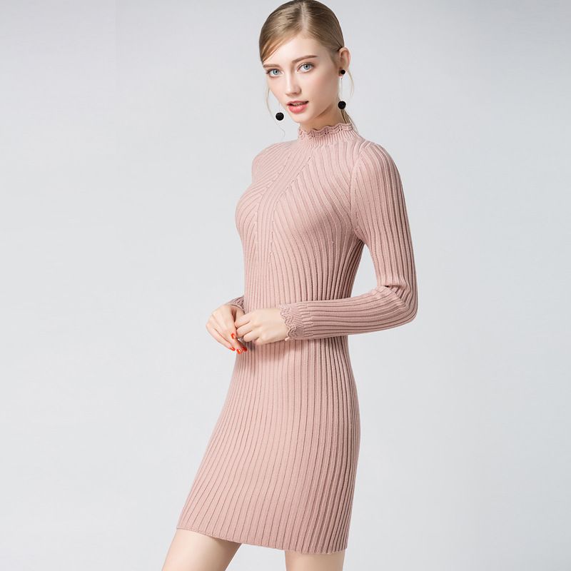 Vestido De Mujer Badycon Suave Otoño Cuello Redondo Manga La Vestido De Mujer Badycon Suave Otoño Cuello Redondo Manga La
