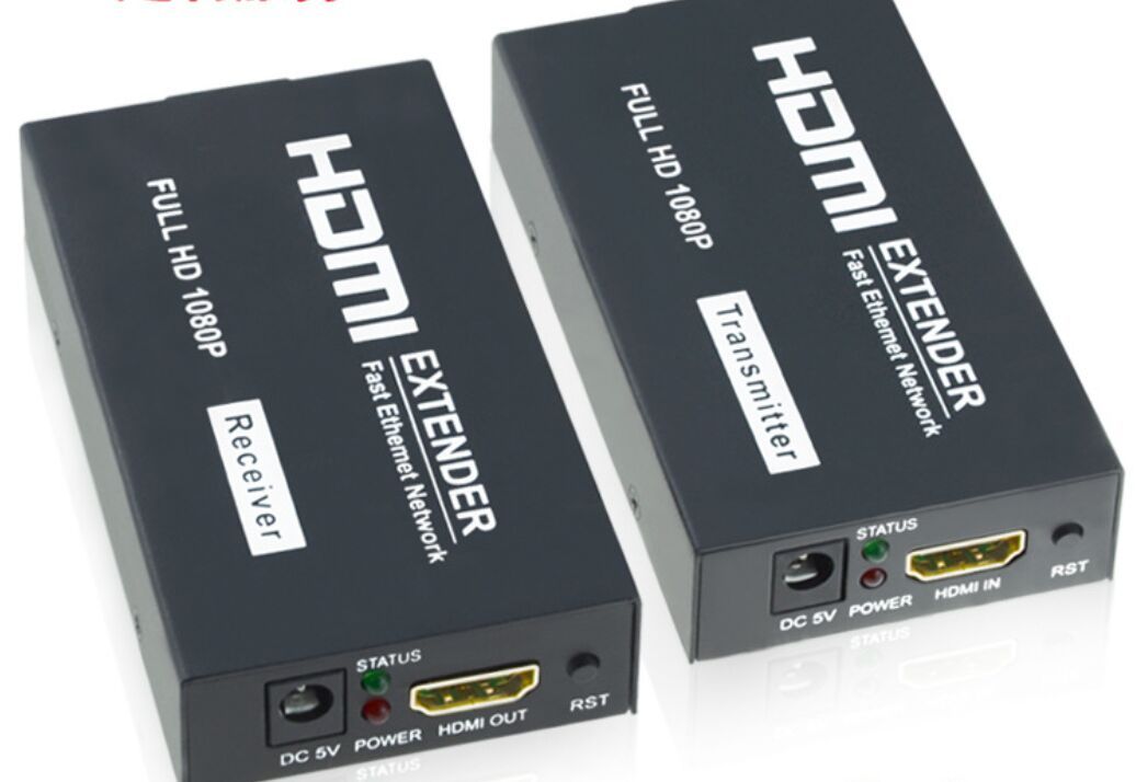 HDMI Extender Over Ethernet Single Cat5/Cat6 TX/RX Transmitter Receiver
