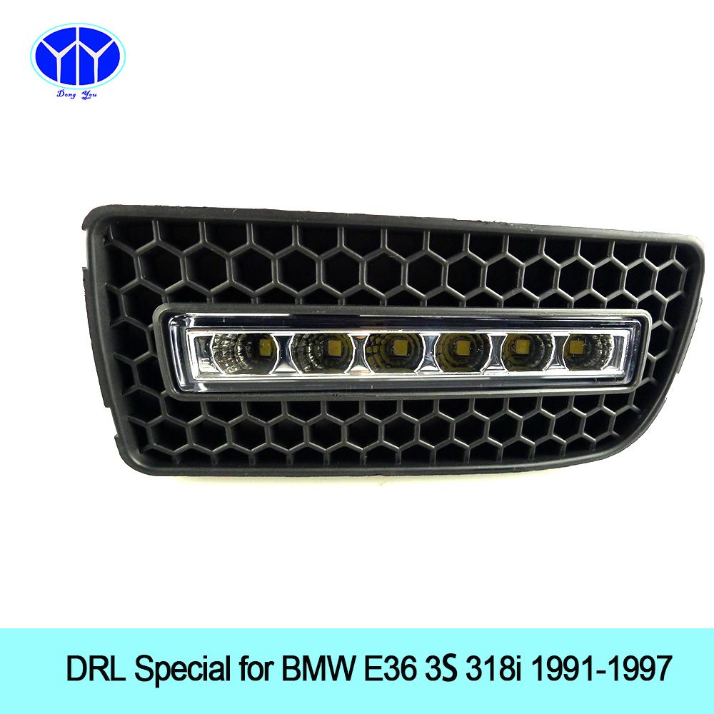 LED Daytime Running Light Super Bright DRL Lamps Kit For BMW E36 318i