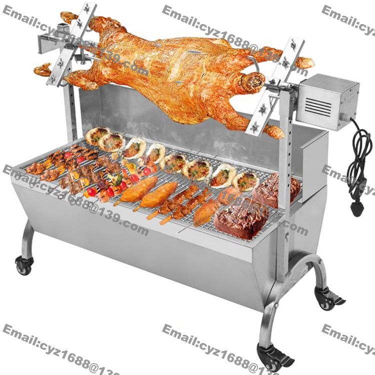 2020 90cm Commercial Hog Roast Machine BBQ Spit Chicken Pig Roaster