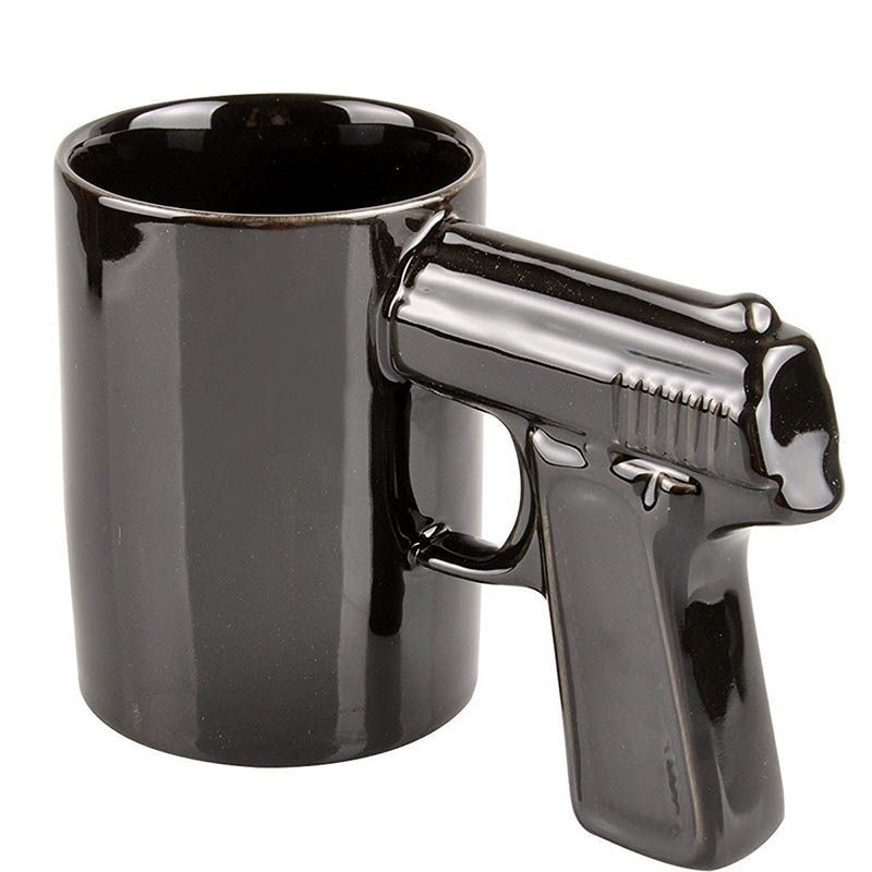Pistol Grip Coffee Cups Mug Funny Gun Mug Milk Tea Cup Creative Office