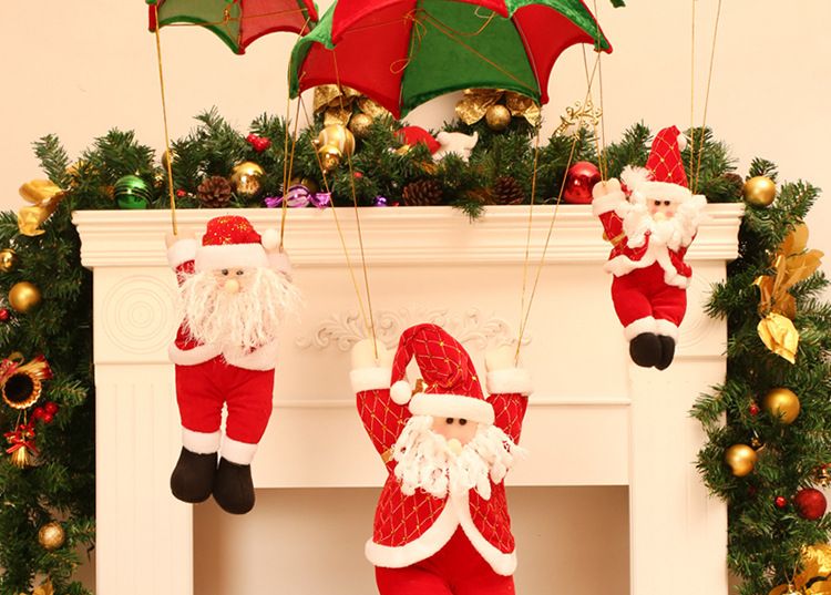 hot christmas home ceiling decorations parachute santa clausdraws a rope santa claus new year hanging pendant christmas decoration supplies kid birthday - Christmas Ceiling Decorations hot christmas home ceiling decorations parachute santa clausdraws a rope santa claus new year hanging pendant christmas decoration supplies kid birthday - Christmas Ceiling Decorations