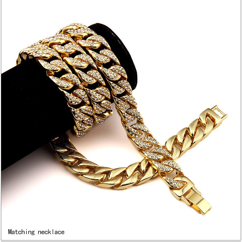 2020 Hip Hop Mens High Quality 24K Gold Plated Bling Iced ...