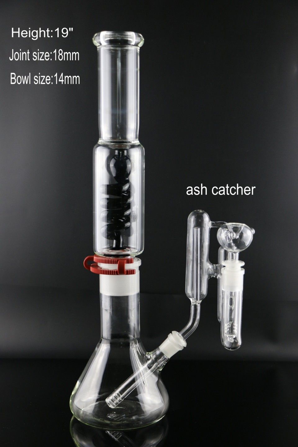 2020 19Beaker Bong Dismountable Bong With Two Parts Black Coil
