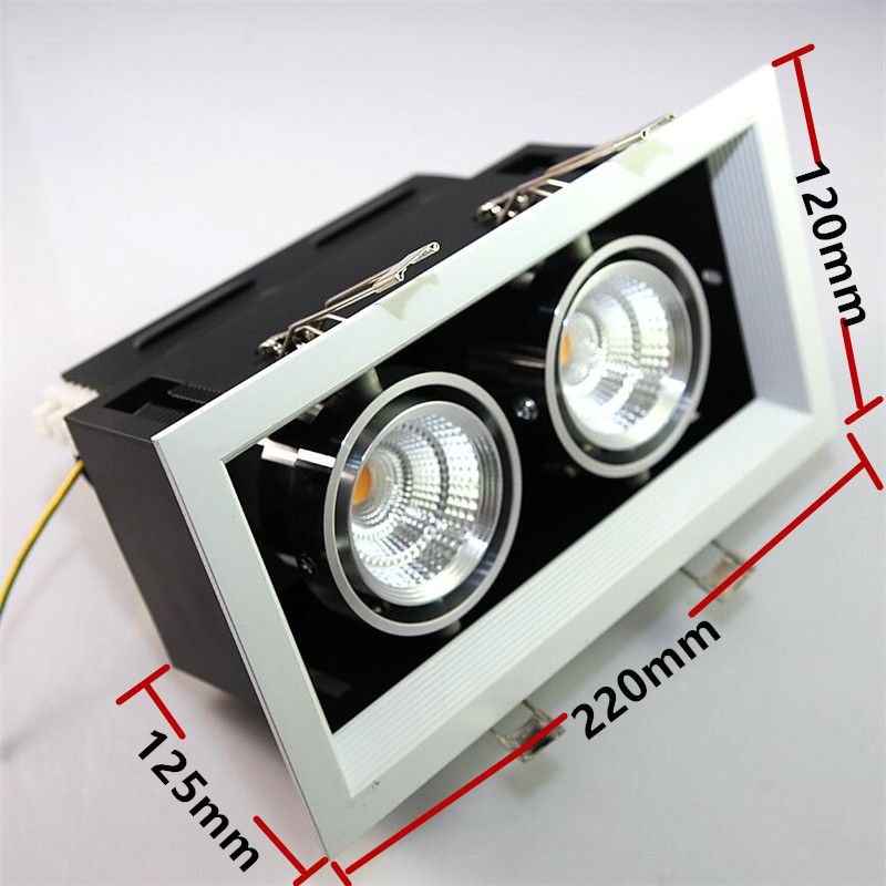 Dimmable Led Cob Lamp 2 10w Bean Pot Double Slider 360 Dimmable Led Cob Lamp 2 10w Bean Pot Double Slider 360 Adjule 20w Downlight Grille Ac 85 265v G9 Bulb Light From