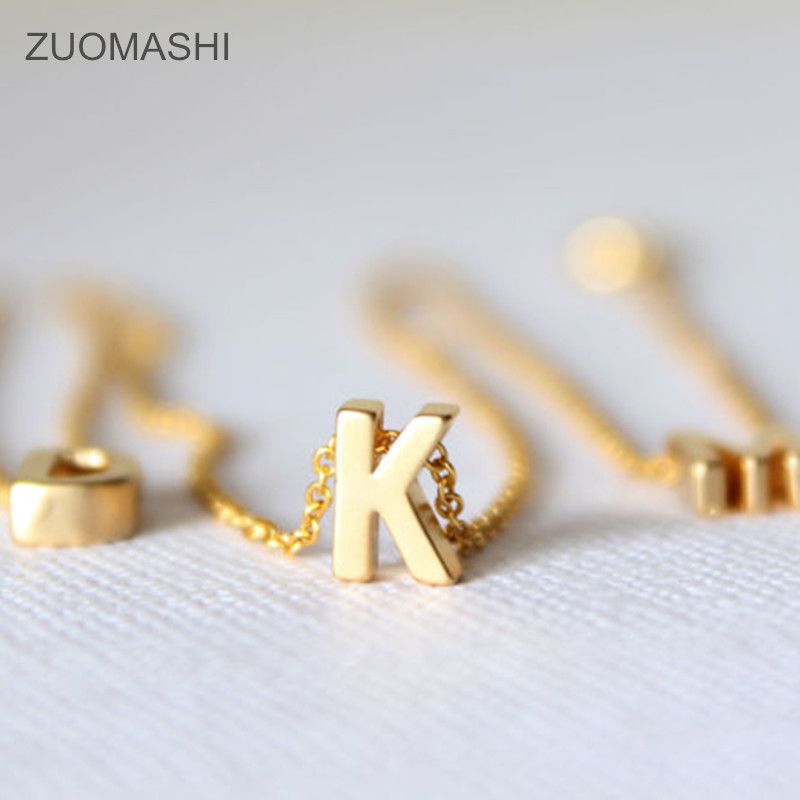 wholesale tiny gold initial necklace gold letter necklace initials letter necklace