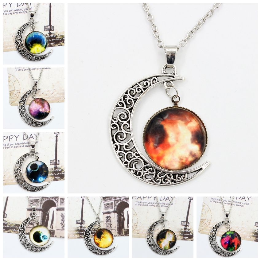 collier lune visage collier lune visage