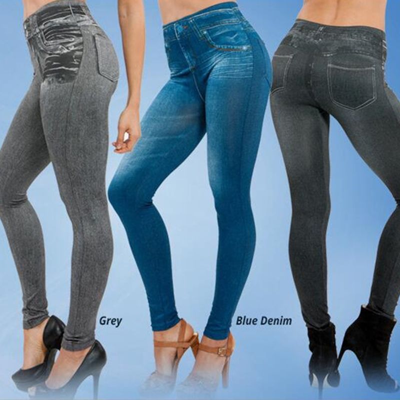 Acquistare Abbigliamento Fitness Donna Jeans Jeggings Donna Senza Cuciture  Slim Jeggings Leggings Stampati Real Pocket Jeans Look Economico | Consegna  Veloce E Qualità | It.Dhgate