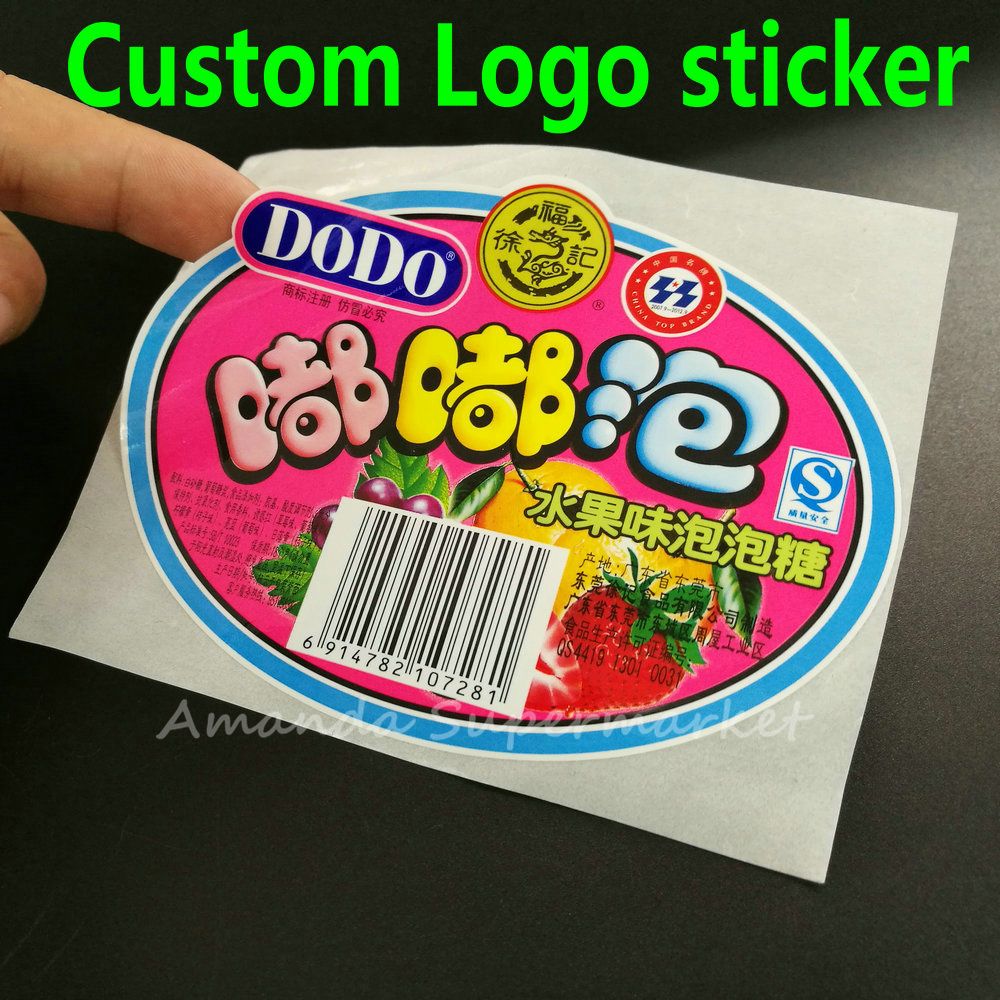 custom label sticker custom logo text serial numbers transparent custom labels sticker