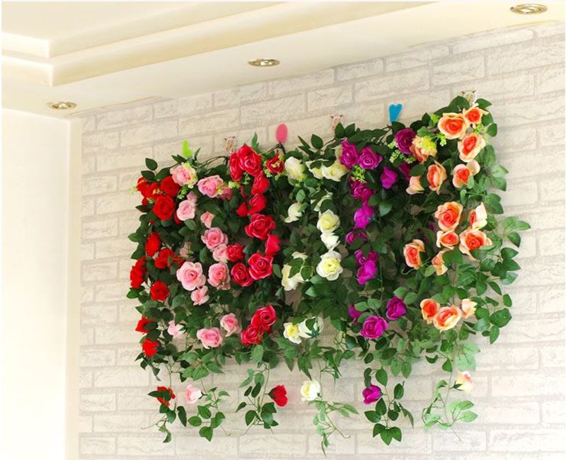 2019 Simulation  Roses Wedding Wall  Decor  Home Decoration  