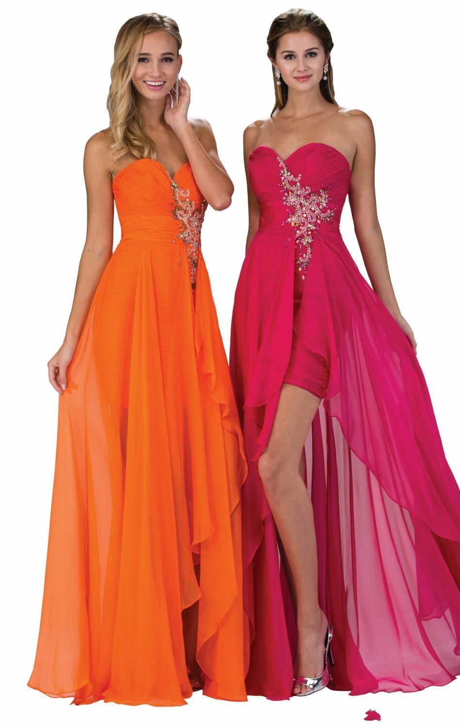 orange dress for graduation