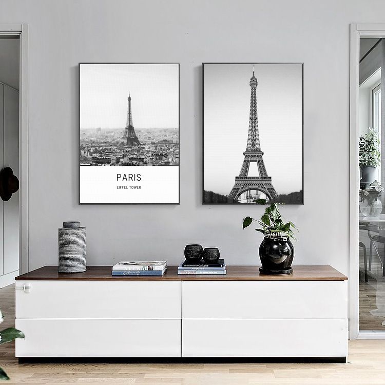 2018 Special Offer Simple 2 Paintings Of Black And White Eiffel 2018 Special Offer Simple 2 Paintings Of Black And White Eiffel Tower Furniture Decorative Painting Fashion Mural Art From Thesceneryofhome 7 27 Dhgate