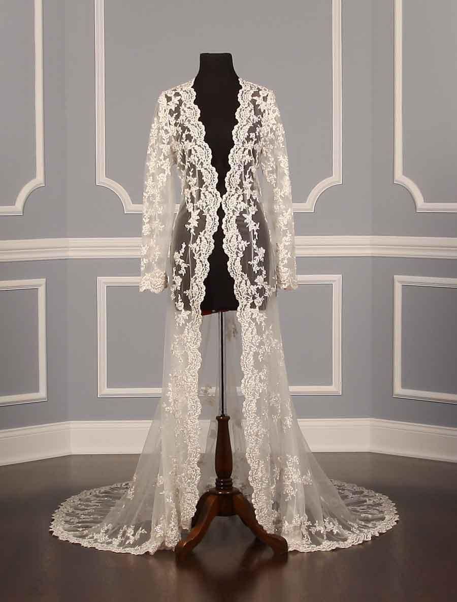 long lace wedding robe