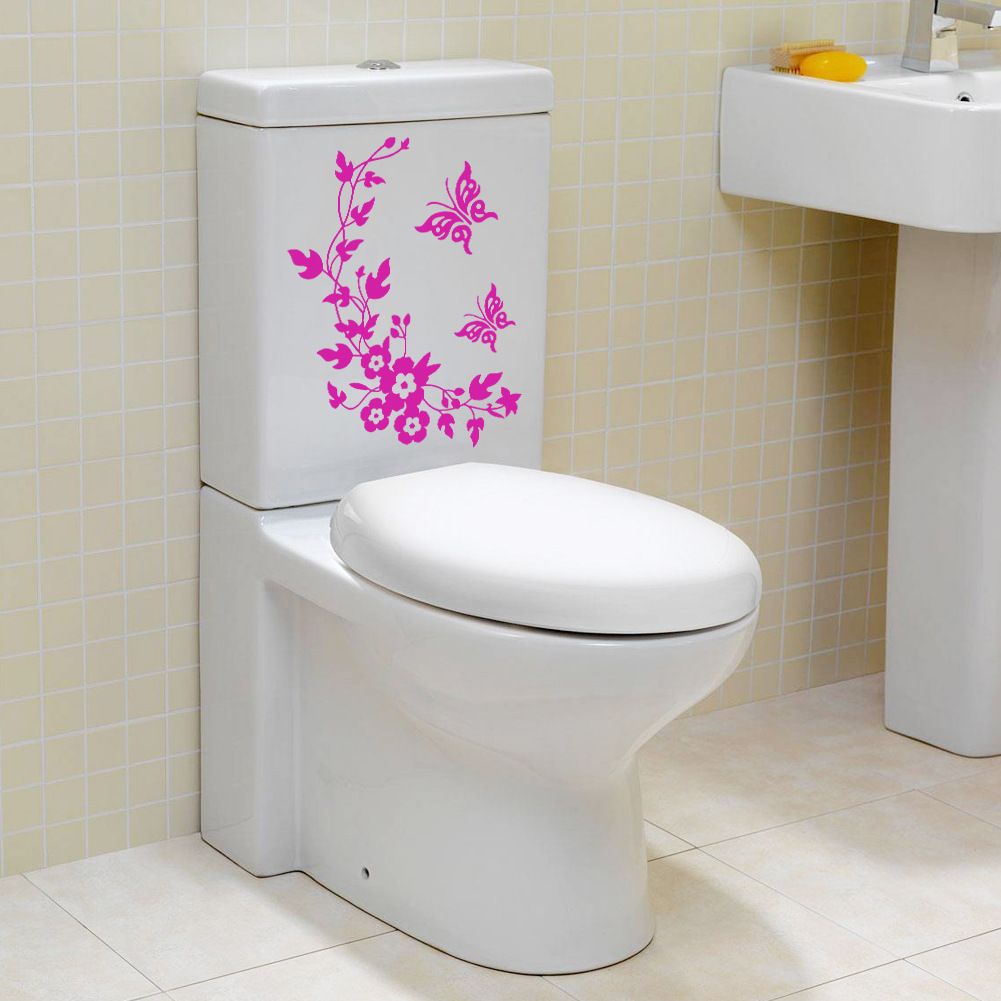 Erfly Flower Bathroom Wall Stickers Home Decoration Erfly Flower Bathroom Wall Stickers Home Decoration Decals For Toilet Decal Sticker Tt187 The Explosion Of With Hot Wish Tree