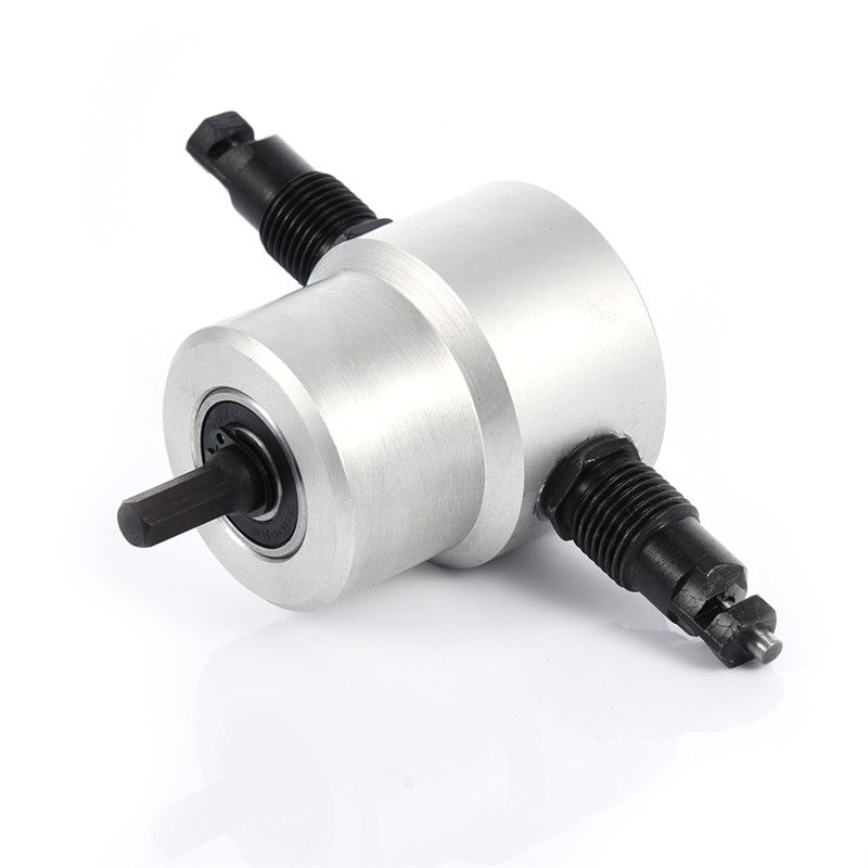 double headed sheet metal nibbler cutter drill attachment metal sheet metal nibbler