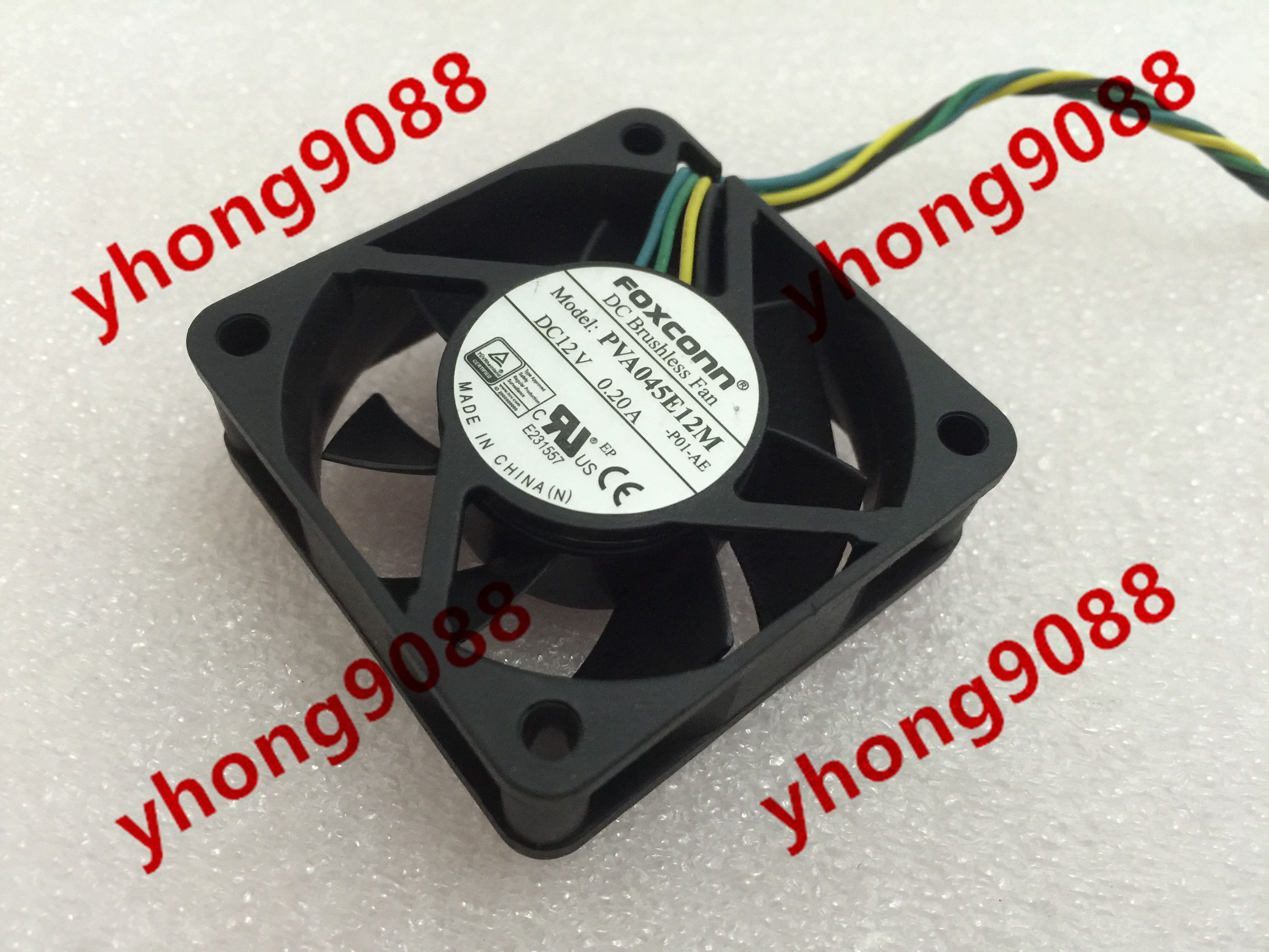 2019 For FOXCONN PVA045E12M P01 AE DC 12V 0.20A, 4 Wire 4 ... foxconn 12v fan wire diagram 