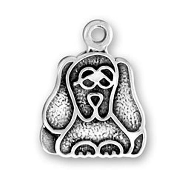 Free shipping retro style Lovely dog alloy charm pendants 14*18mm