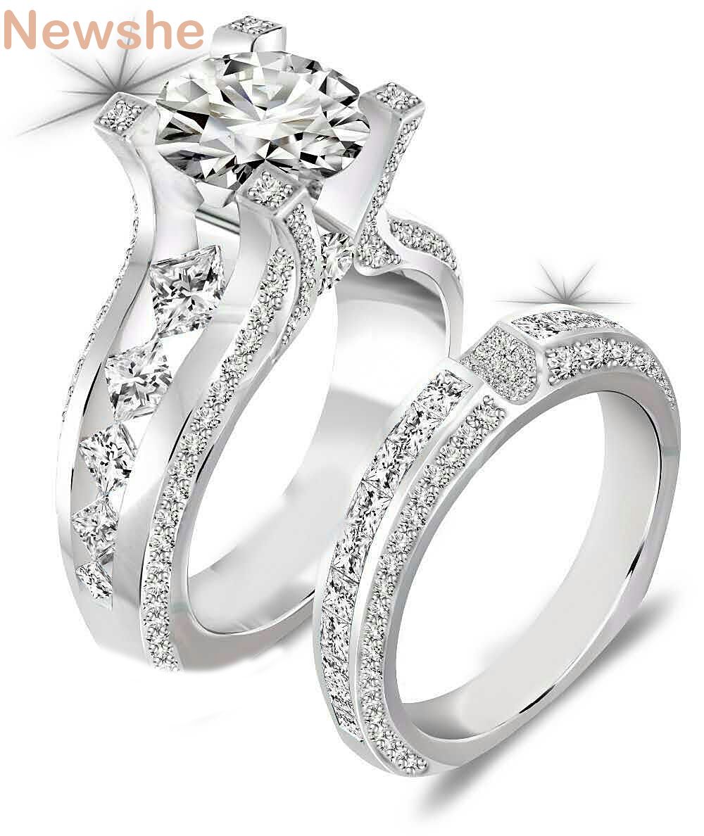 Grosshandel Newshe 2 3 Ct Round Cut Cz Genuine 925 Sterling Silber