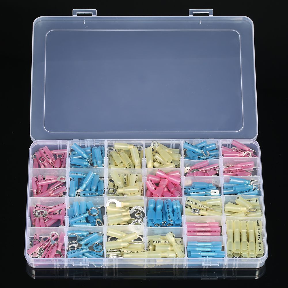 2020 9 Kinds Heat Shrinkable Wire Connector Assorted Terminals Kit