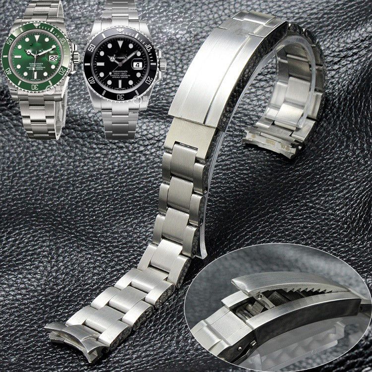 Acquistare Cinturino 20mm 21mm Cinturino Cinturino In Acciaio Inossidabile  316L Cinturino In Acciaio Inossidabile Con Cinturino Arrotondato Accessori Orologi  Cinturino Orologio Submariner + Strumenti Economico | Consegna Veloce E  Qualità | It.Dhgate