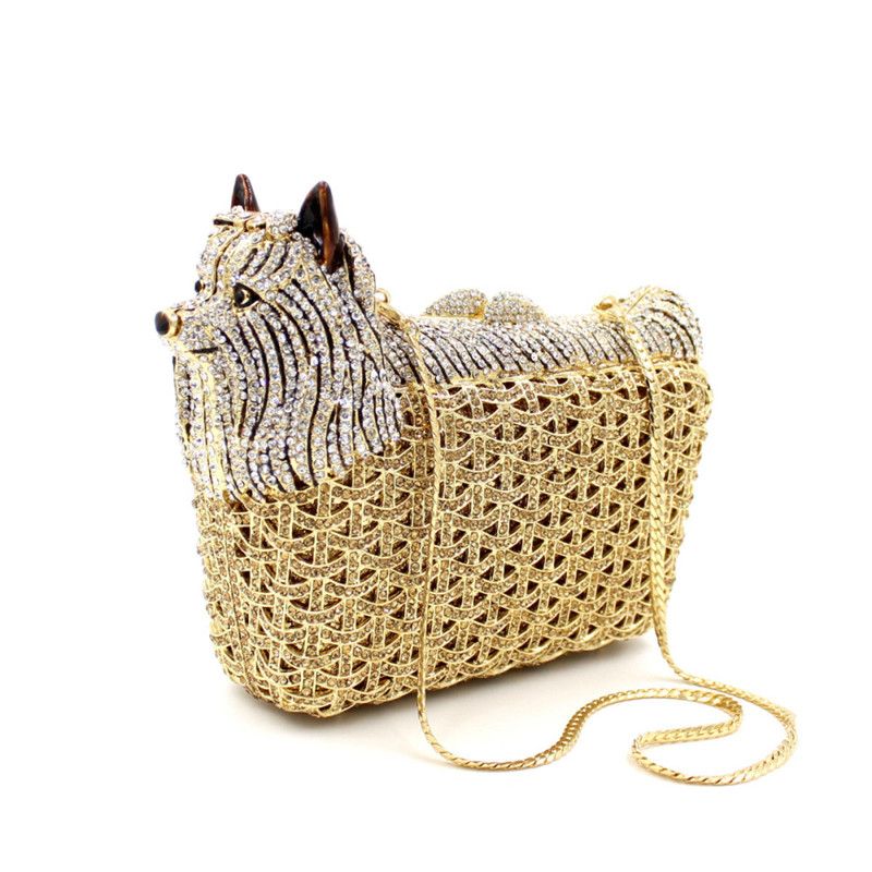 Animal Shape Luxury Party Crystal Bags Women Diamond Evening Clutches