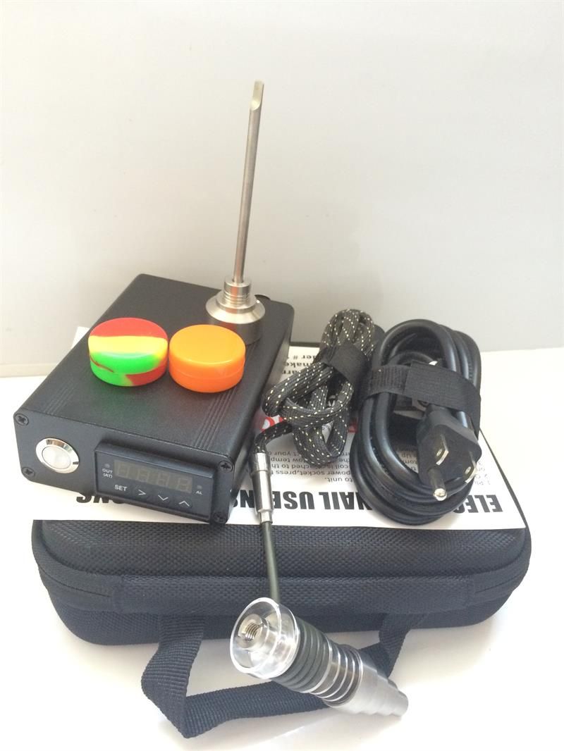 2020 Portable Case Quartz E Dab Nail Coil Kit Electric Dab Rig PID TC