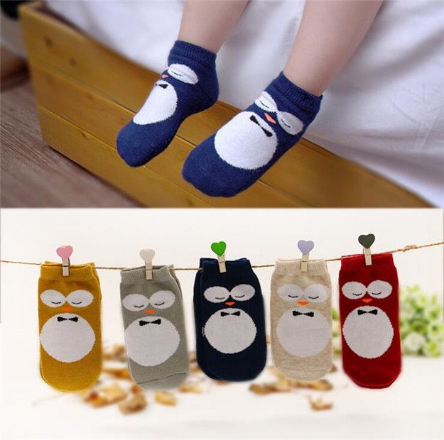 New Kids Owl Socks Baby Boy Girl Cotton Warmers Stocking Children